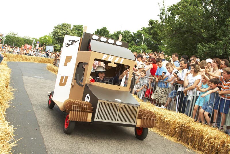 Hungarian Soap box race royalty free stock image