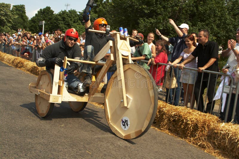 Hungarian Soap box race royalty free stock photo