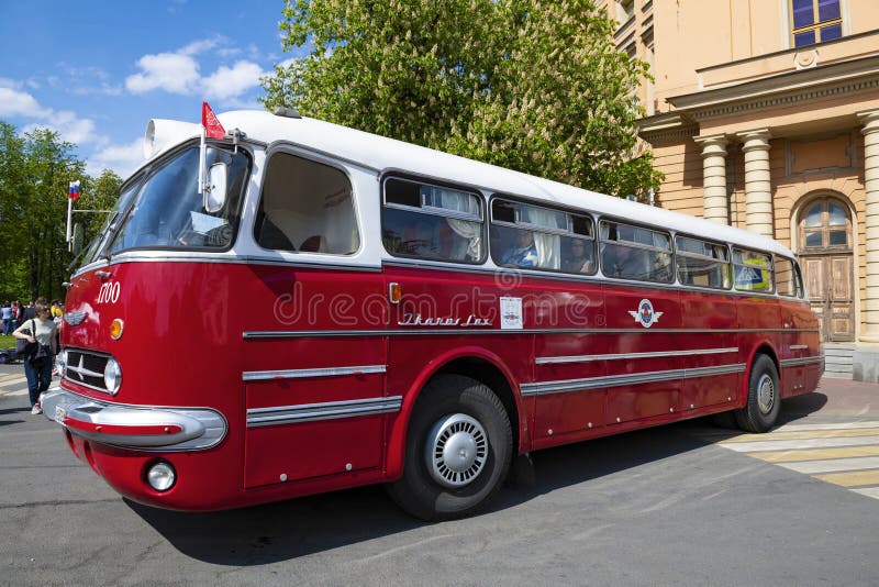 Bus Icarus front view. Front view of bus Ikarus. Hungarian transport.  Passenger transportation Stock Photo - Alamy