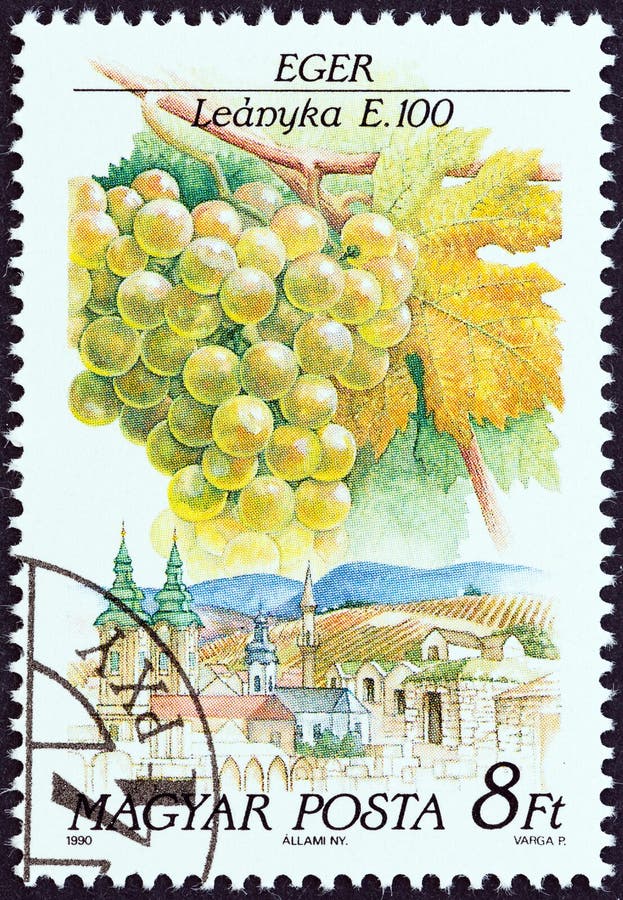 HUNGARY - CIRCA 1990: A stamp printed in Hungary shows Leanyka, Eger, circa 1990. royalty free stock image HUNGARY - CIRCA 1990: A stamp printed in Hungary shows Leanyka, Eger, circa 1990. royalty free stock image