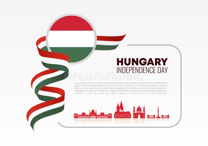 Hungary Independence Day for National Celebration on March 22 Stock