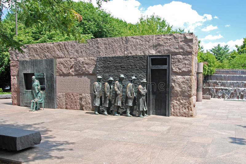 Hunger sculpture of Franklin Delano Roosevelt Me