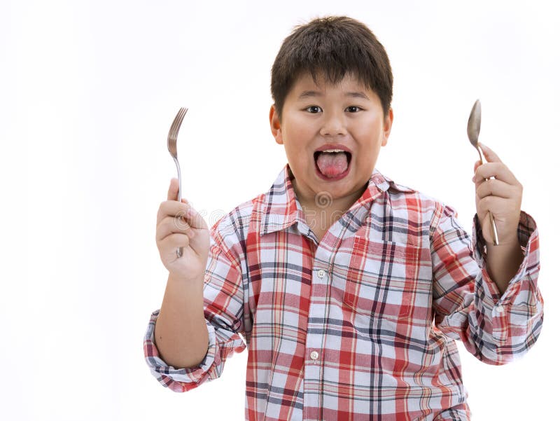 Hungry boy stock image. Image of korean, asian, holding ...