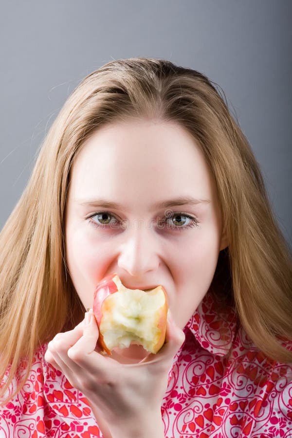 Hungry girl stock photo. Image of hungry, hostile, mouth - 13460438
