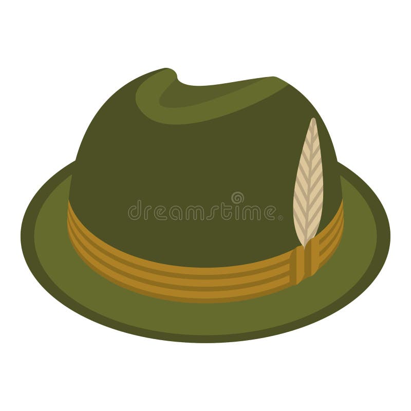 Hunter Hat Icon, Isometric Style Stock Vector Illustration of clip