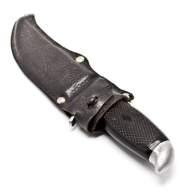 Hunting Knife in Sheath stock image. Image of culture 34472847