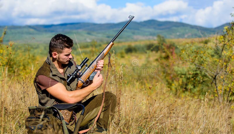 Hunting Shooting Trophy. Hunter with Rifle Looking for Animal. Hunting Hobby and Leisure Stock Image - Image of hobby, hunting: 139465257 Hunting Shooting Trophy. Hunter with Rifle Looking for Animal. Hunting Hobby and Leisure Stock Image - Image of hobby, hunting: 139465257