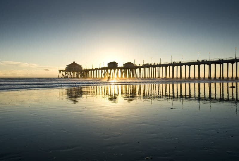 Huntington Beach Pier Wide Angle Stock Photos - Free & Royalty-Free ...