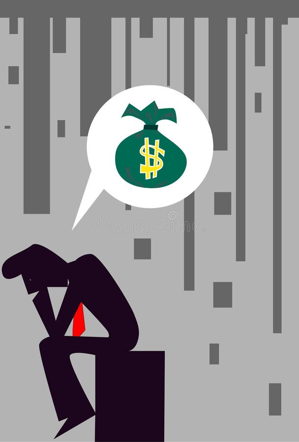 Hur tjänar man pengar? royaltyfri illustrationer