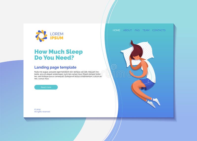 How much sleep do you need landing page vector template. Healthy sleep recommendations web banner, homepage with flat illustrations. Relaxing girl wearing pajamas cartoon character. How much sleep do you need landing page vector template. Healthy sleep recommendations web banner, homepage with flat illustrations. Relaxing girl wearing pajamas cartoon character