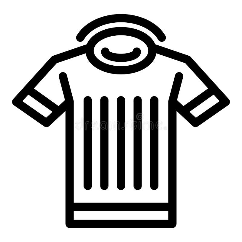 Referee shirt icon, outline style, Stock vector