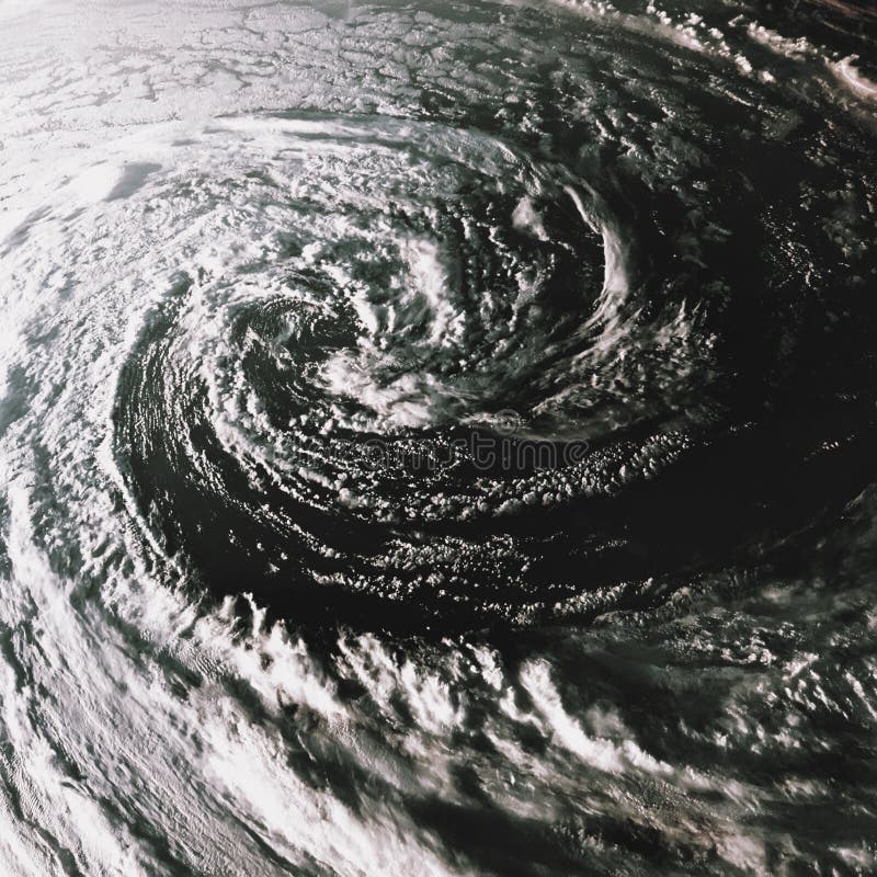 Hurricane on Earth viewed from space. Typhoon over planet Earth..Elements of this image are furnished by NASA