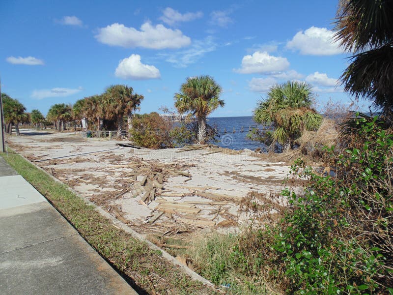 Hurricane Irma Damage Titusville Florida royalty free stock photography Hurricane Irma Damage Titusville Florida royalty free stock photography