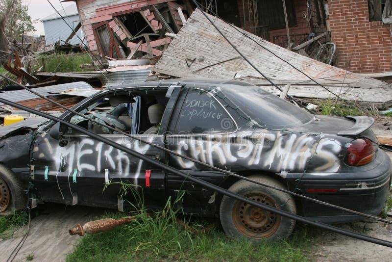 Hurrikan-Katrina-Zerstörung stockfoto Hurrikan-Katrina-Zerstörung stockfoto