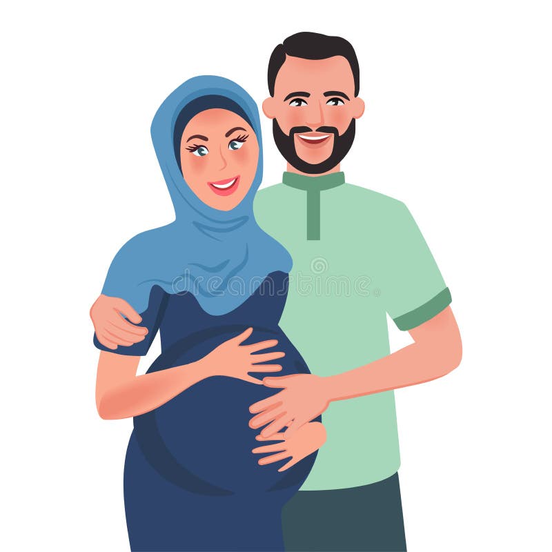 Husband and Pregnant Wife Arabs Hug and Smile. Family Relation. Romantic Feelings and Love. Vector Illustration Stock Vector - Illustration of emirates, hijab: 144471662 Husband and Pregnant Wife Arabs Hug and Smile. Family Relation. Romantic Feelings and Love. Vector Illustration Stock Vector - Illustration of emirates, hijab: 144471662