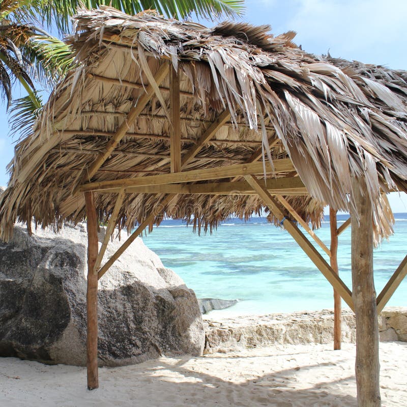 Hut Beach Tropical Landscape Stock Image Image Of Pirate Bath