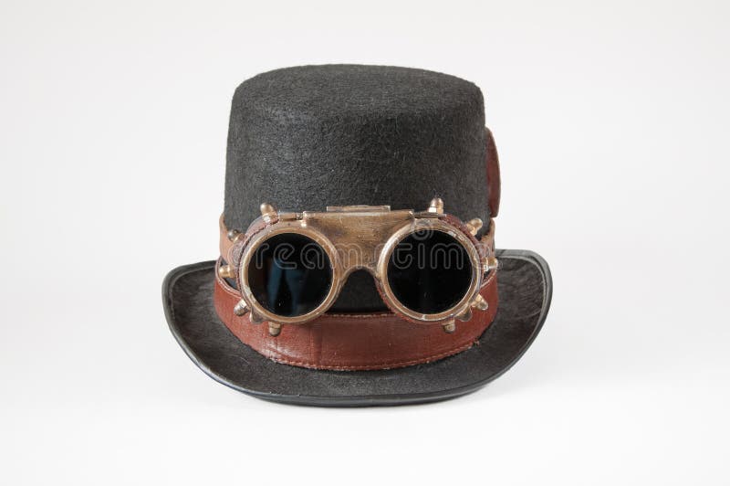 Hut und Schutzbrillen Steampunk