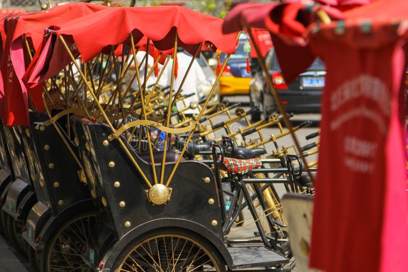 Hutong tricycle for tourism in Beijing China. Hutong tricycle for tourism in Beijing China