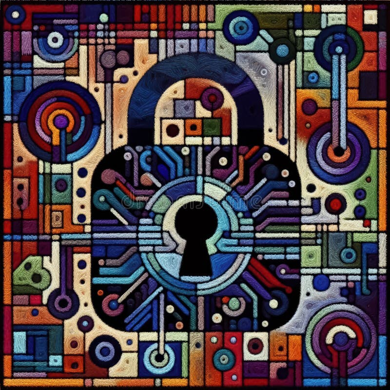 Huśtawka dzieł sztuki symbolizuje trwającą walkę o bezpieczeństwo cybernetyczne i ochronę wrażliwych ilustracji
