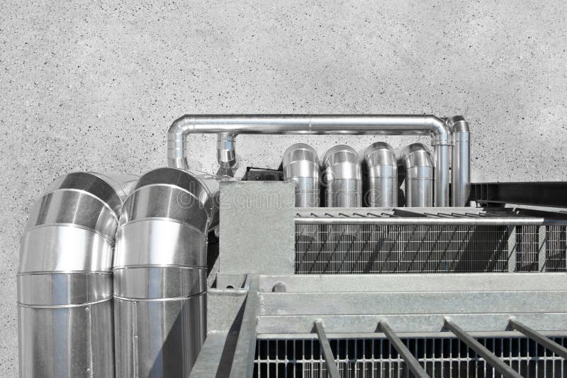 Hvac Pipes, Heating, Ventilation, Air Conditioning and Cooling System