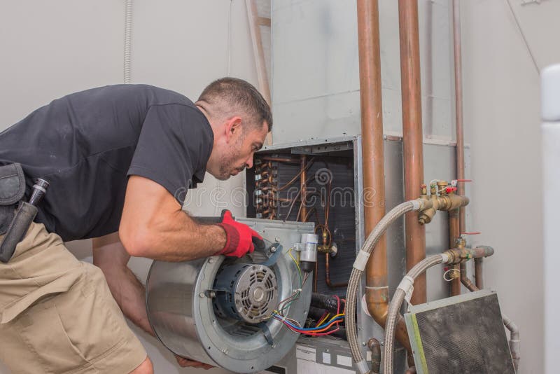 Hvac technik z silnikiem Hvac technik z silnikiem