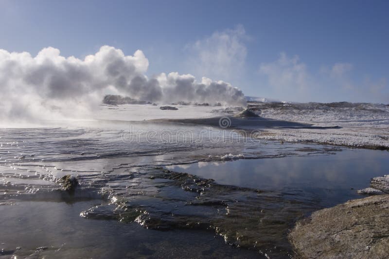 Hveravellir oasis in the highlands