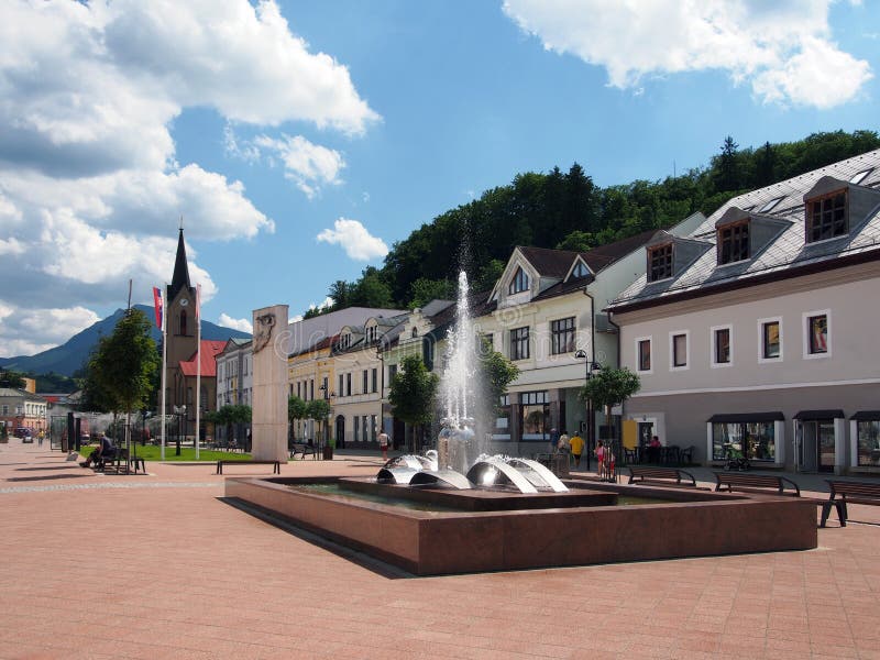 Hviezdoslav Square in Dolny Kubin