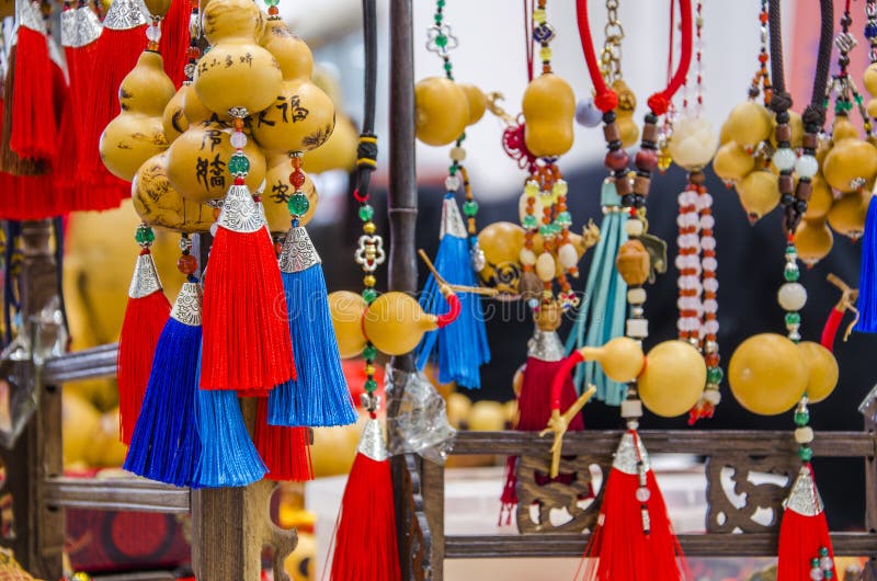 Gourd Art Hanging in New Year`s Temple Fair. Gourd Art Hanging in New Year`s Temple Fair.