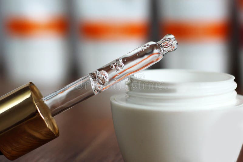 Hyaluronic Acid in a Bottle with Pipette Stock Image Image of healthy