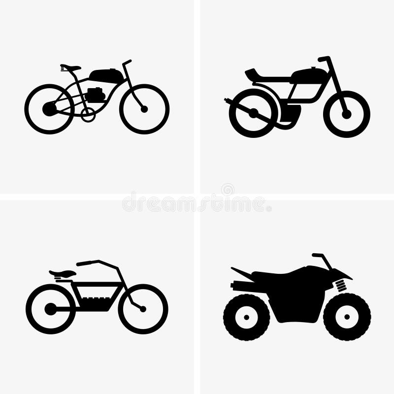 Hybrid bikes and atv stock vector. Illustration of bike 61799994