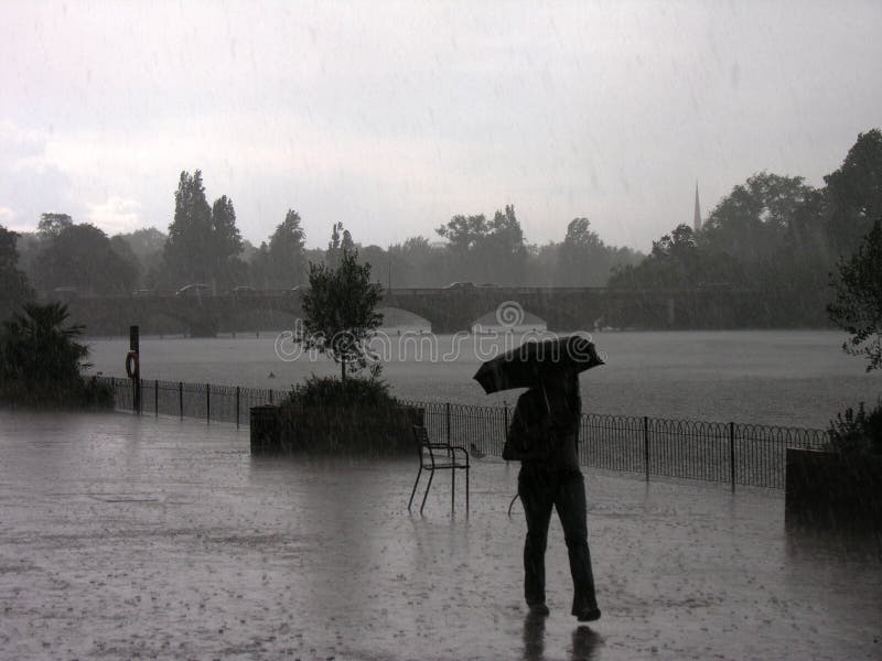 Hyde Park Rainy day stock image