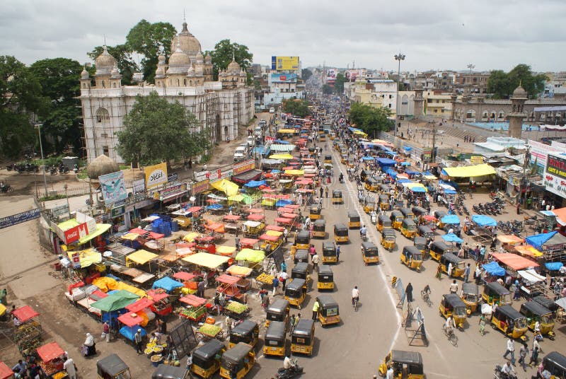 Hyderabad, India - crowded streets