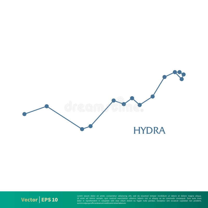Hydra - Constellation Star Icon Vector Logo Template Illustration Design. Vector EPS 10 royalty free illustration
