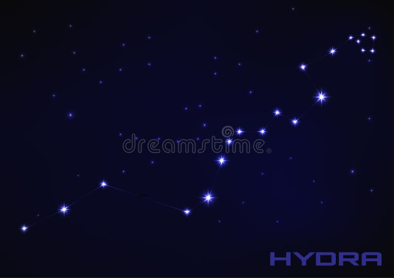 Hydra constellation royalty free illustration Hydra constellation royalty free illustration
