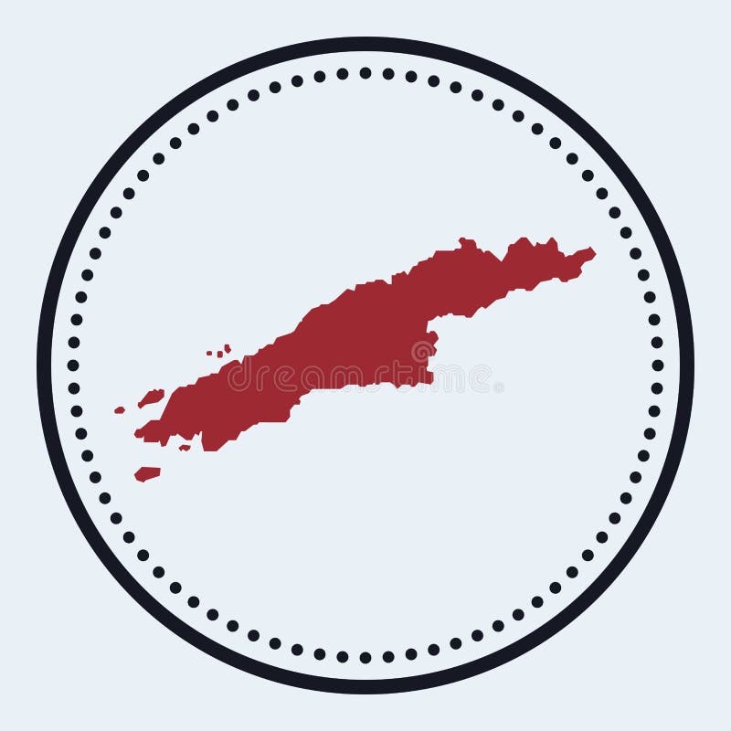 Hydra round stamp. stock illustration