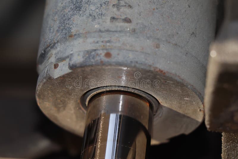 Forklift Hydraulic Oil is Leaking Stock Photo Image of design, engineer 225952200