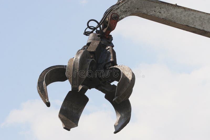 Hydraulic Grabber stock photo. Image of crane, lifter 1055140