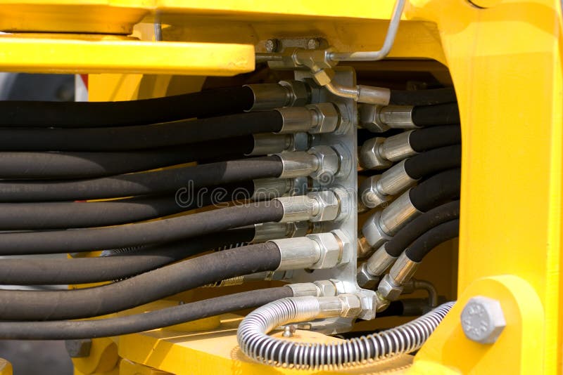 Hydraulic Hoses stock photo. Image of heavyduty, cabling 30469688