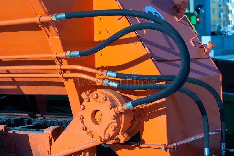 Hydraulic hoses stock photo. Image of vehicle, tube, tractor 7303064