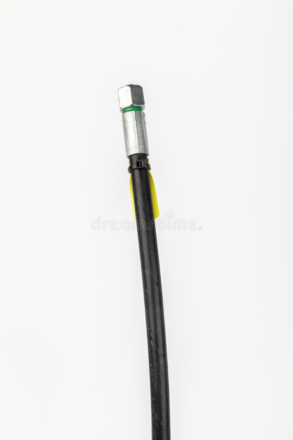 Hydraulic hoses on white stock photo. Image of equipment 184904368