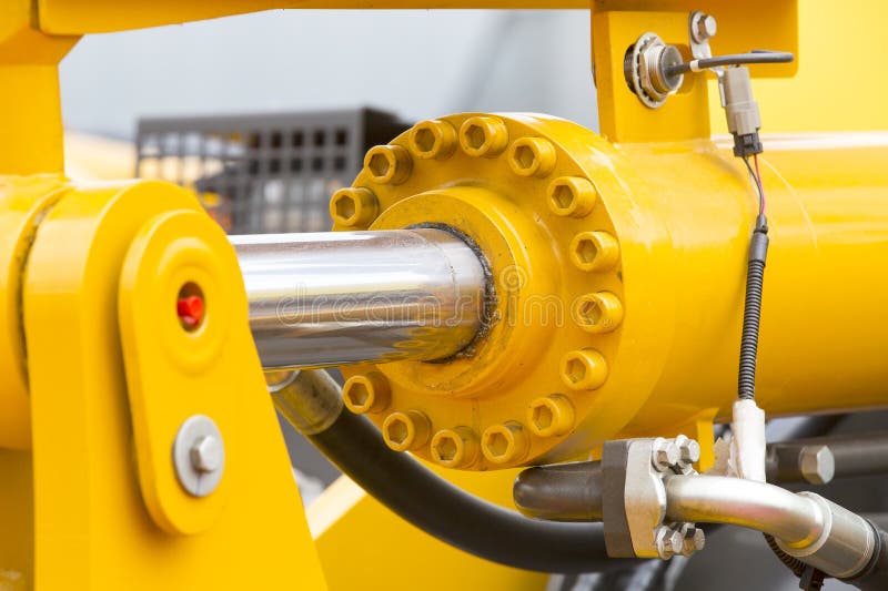 Hydraulic mechanism stock image. Image of mechanism, powerful 73121253