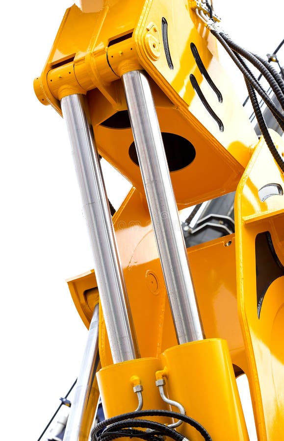 Hydraulic mechanism stock image. Image of bulldozer, working 73121253