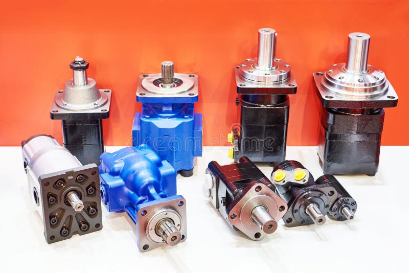 Hydraulic motors and pumps stock image. Image of equipment 252231965