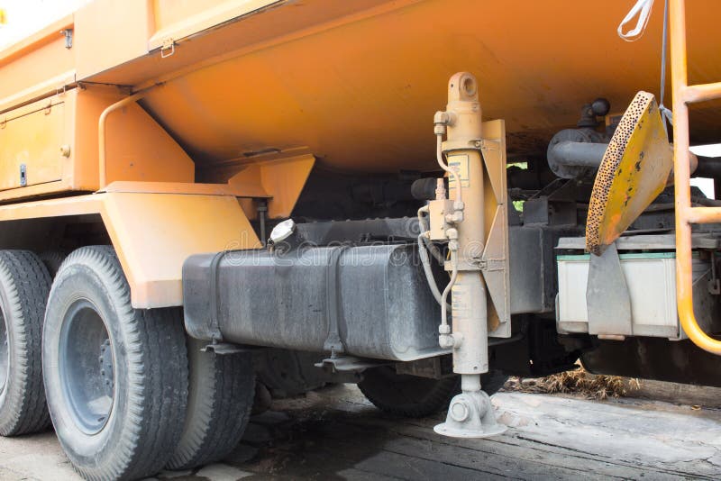 The Hydraulic Outrigger Stabilizers on the Truck Stock Photo Image of