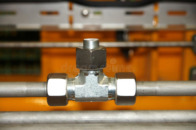 Hydraulic pipes stock image. Image of conector, hydraulic 27096087