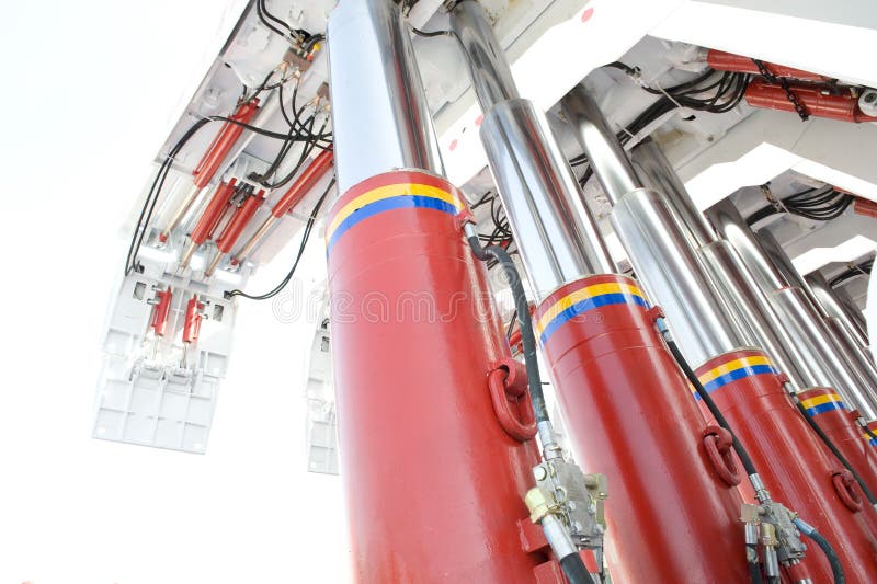 Hydraulic support stock image. Image of machine, steel 25088859