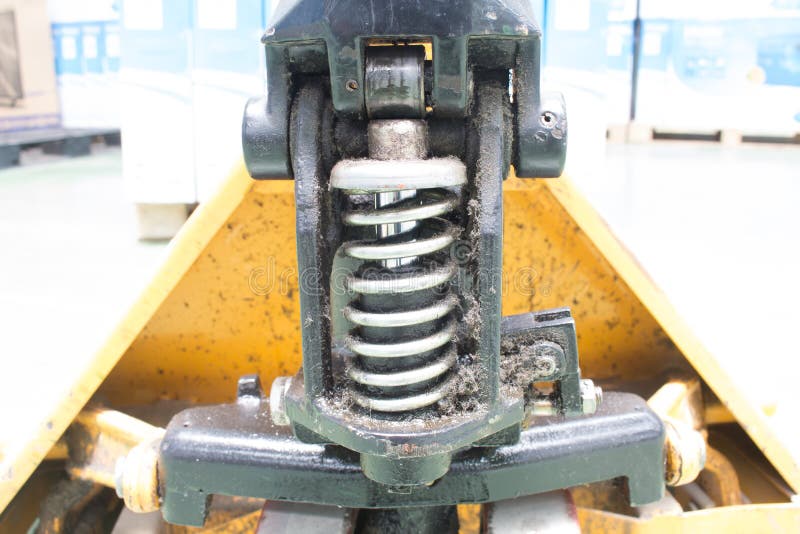 Hydraulics System of the Hand Pallet Truck Stock Image Image of cardboard, environment 71082087