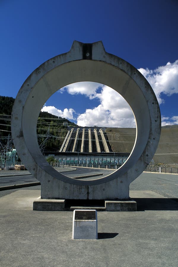 Hydro Dam, Nieuw Zeeland. royalty-vrije stock fotografie Hydro Dam, Nieuw Zeeland. royalty-vrije stock fotografie