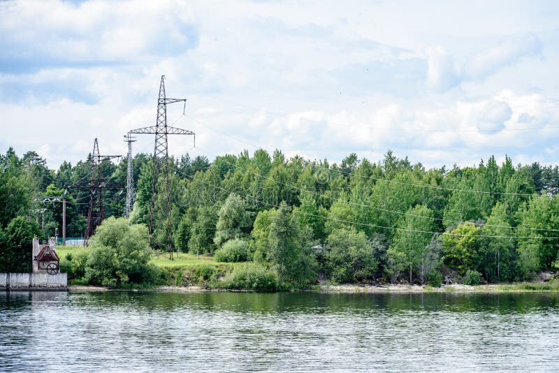 hydro electric power station gates for water stock image hydro electric power station gates for water stock image
