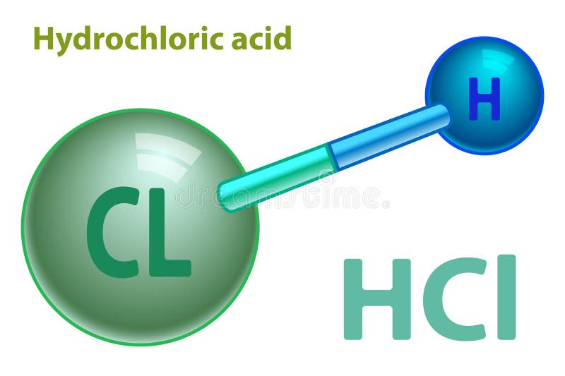 Hydrochloric acid icon stock illustration